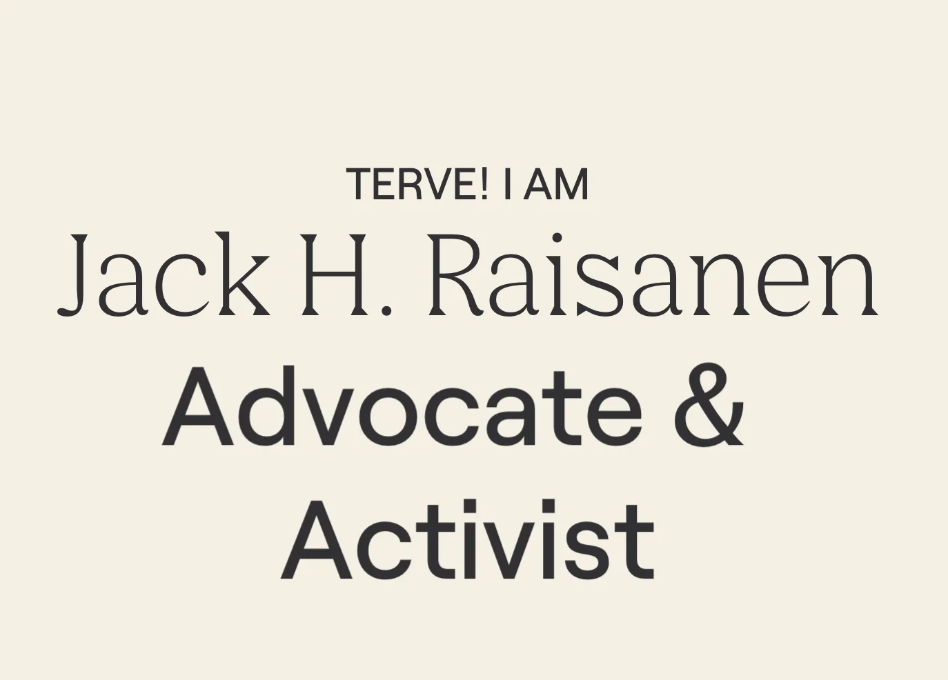 JR.com: Homepage, Advocate and Activist