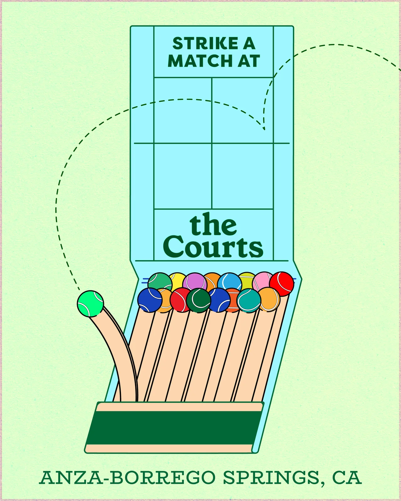 Strike a Match: Matchbook Poster, Anza-Borrego