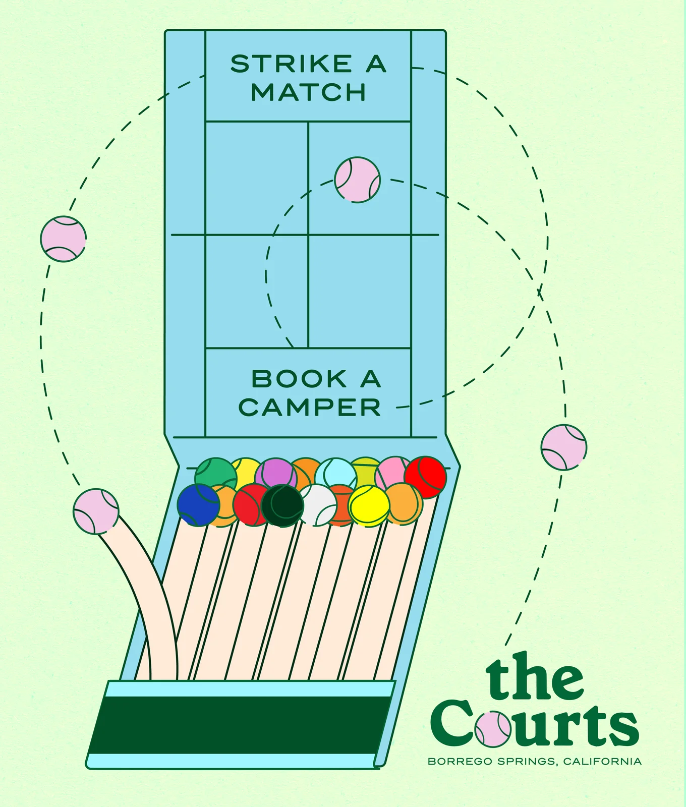 Strike a Match: Matchbook Poster, Book a Camper